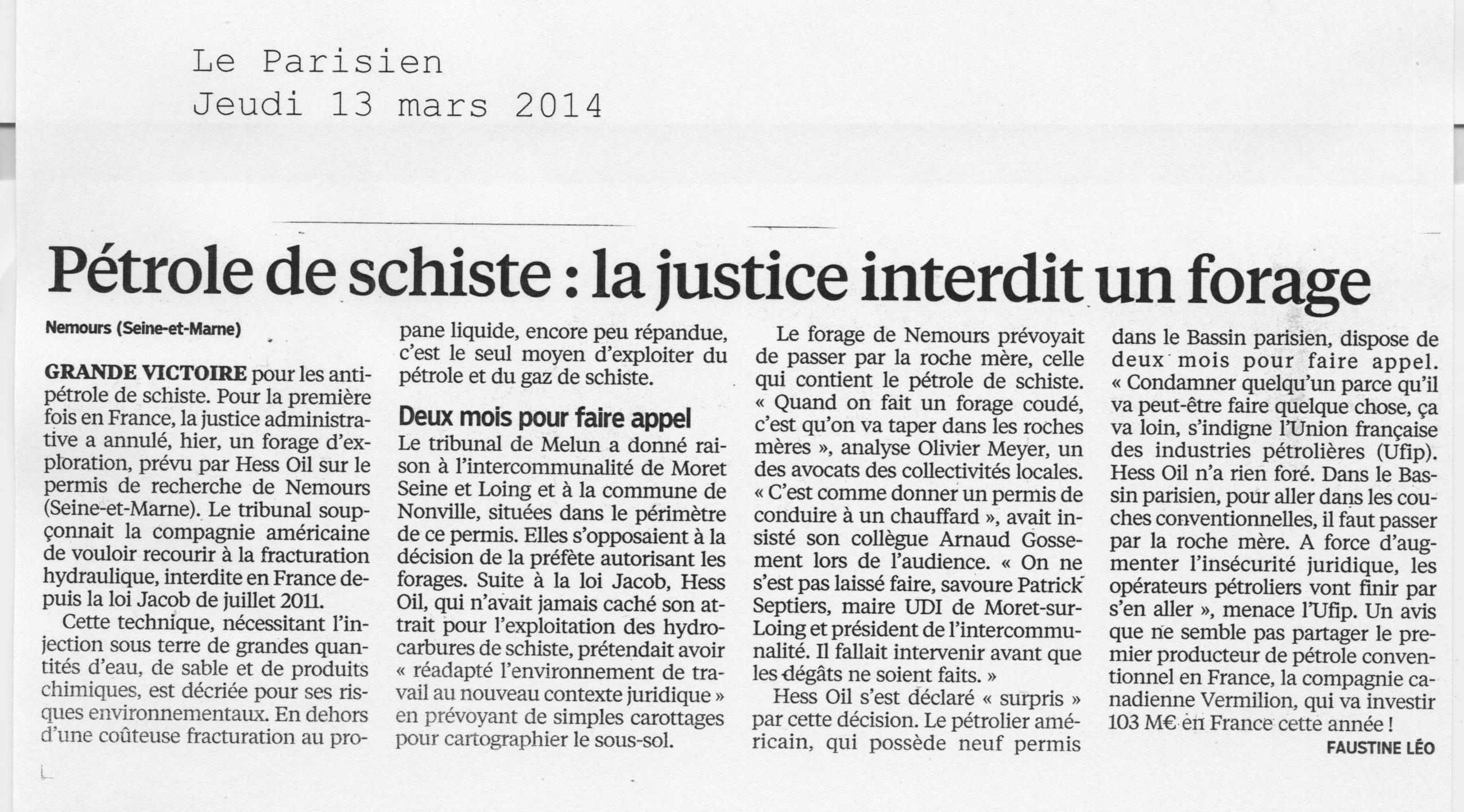 le parisien 13-03-2014